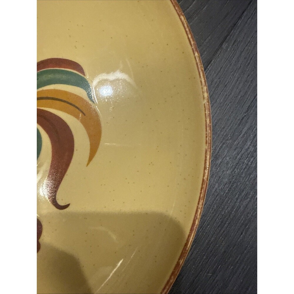 Vintage Taylor Simth & Taylor Rooster Dinner Plate 10 1/8" - Picture 9 of 10